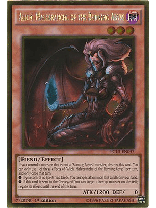 Alich, Malebranche of the Burning Abyss - PGL3-EN047 - Gold Rare