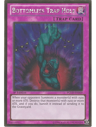 Bottomless Trap Hole - PGLD-EN069 - Gold Rare
