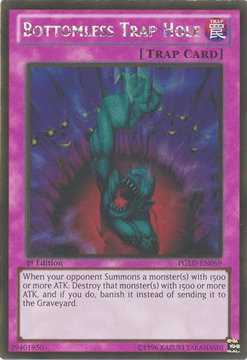 Bottomless Trap Hole - PGLD-EN069 - Gold Rare