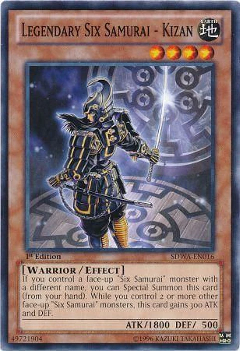 Legendary Six Samurai - Kizan - SDWA-EN016 - Common