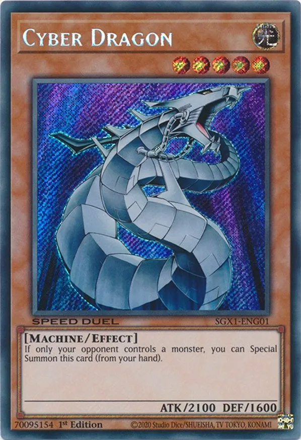 Cyber Dragon - SGX1-ENG01 - Secret Rare 1