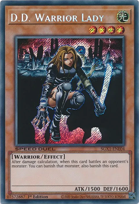 D.D. Warrior Lady - SGX1-ENE04 - Secret Rare