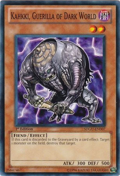 Kahkki, Guerilla of Dark World - SDGU-EN007 - Common