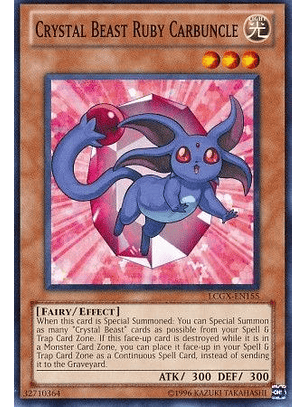 Crystal Beast Ruby Carbuncle - LCGX-EN155 - Common