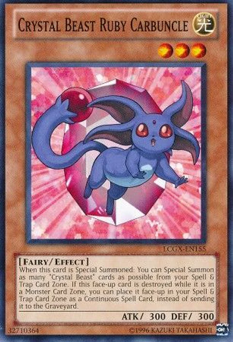 Crystal Beast Ruby Carbuncle - LCGX-EN155 - Common