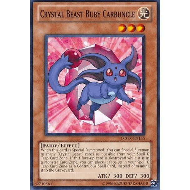Crystal Beast Ruby Carbuncle - LCGX-EN155 - Common