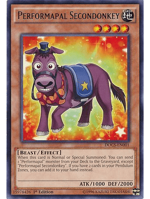 Performapal Secondonkey - DOCS-EN001 - Rare (español)