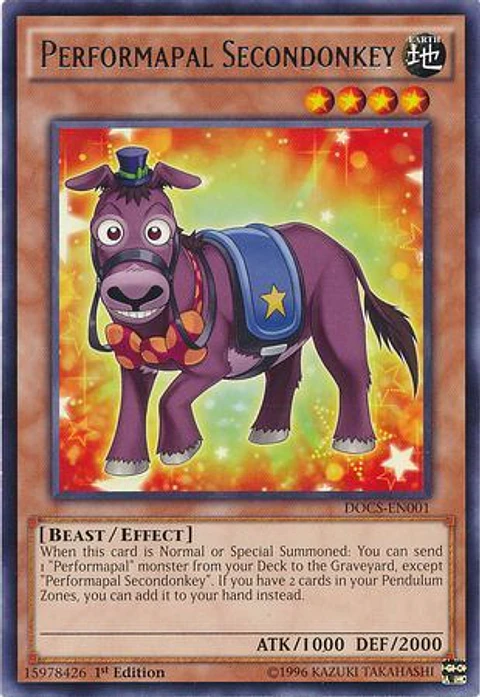 Performapal Secondonkey - DOCS-EN001 - Rare (español)