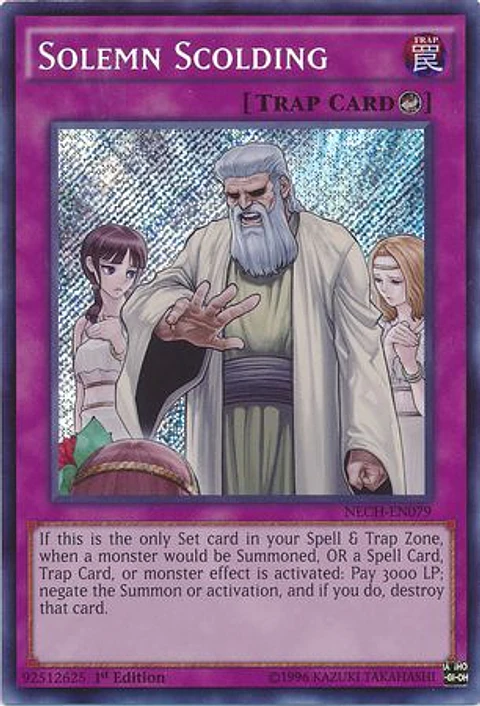 Solemn Scolding - NECH-EN079 - Secret Rare 