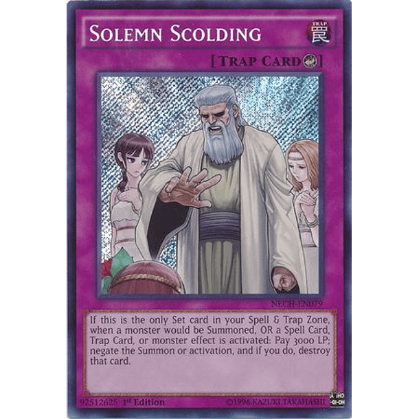 Solemn Scolding - NECH-EN079 - Secret Rare 