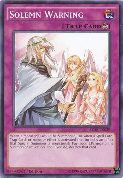 Solemn Warning - SDSE-EN039 - Common (jugada)