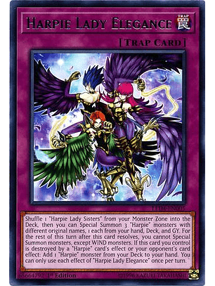 Harpie Lady Elegance - LED4-EN005 - Rare