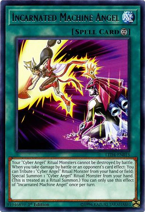 Incarnated Machine Angel - LED4-EN015 - Rare 