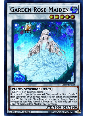 Garden Rose Maiden - LED4-EN023 - Ultra Rare 