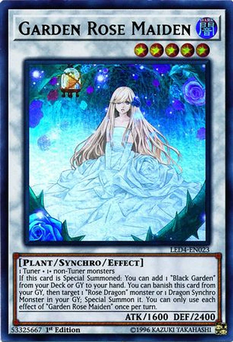 Garden Rose Maiden - LED4-EN023 - Ultra Rare 