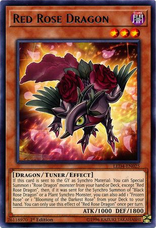 Red Rose Dragon - LED4-EN025 - Rare 1