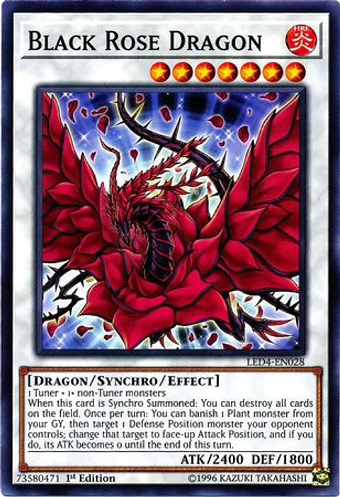 Black Rose Dragon - LED4-EN028 - Common