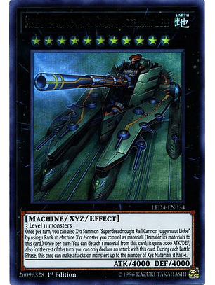 Superdreadnought Rail Cannon Juggernaut Liebe - LED4-EN034 - Ultra Rare