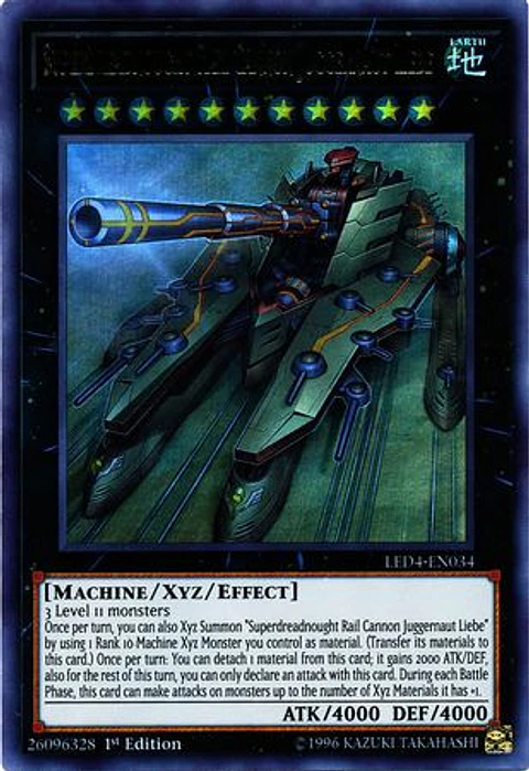 Superdreadnought Rail Cannon Juggernaut Liebe - LED4-EN034 - Ultra Rare