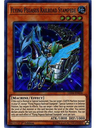 Flying Pegasus Railroad Stampede - LED4-EN036 - Super Rare 