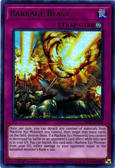 Barrage Blast - LED4-EN038 - Ultra Rare 