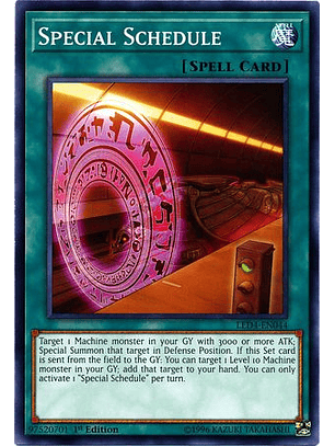 Special Schedule - LED4-EN044 - Common