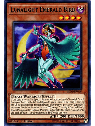 Lunalight Emerald Bird - LED4-EN046 - Rare
