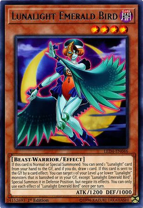 Lunalight Emerald Bird - LED4-EN046 - Rare