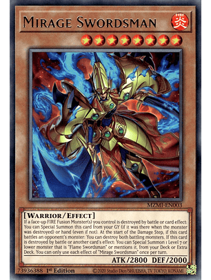 Mirage Swordsman - MZMI-EN003 - Rare