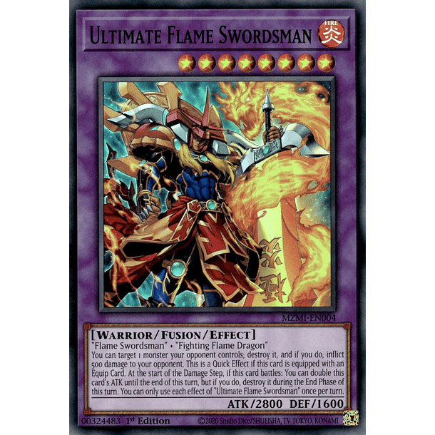 Ultimate Flame Swordsman - MZMI-EN004 - Super Rare