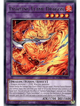 Fighting Flame Dragon - MZMI-EN005 - Rare