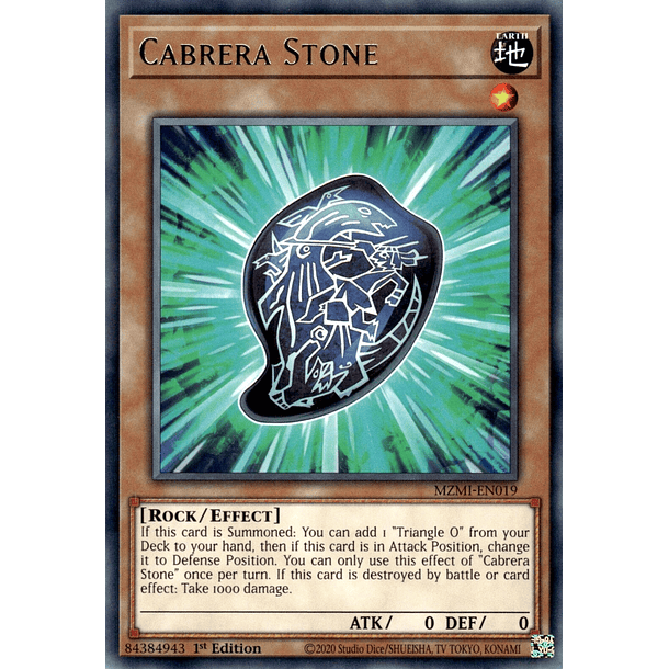 Cabrera Stone - MZMI-EN019 - Rare