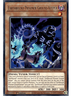 Earthbound Prisoner Ground Keeper - MZMI-EN027 - Rare