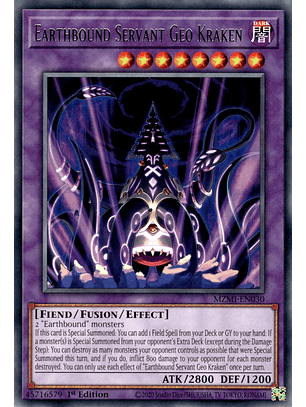 Earthbound Servant Geo Kraken - MZMI-EN030 - Rare