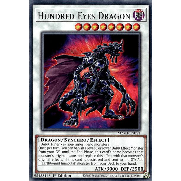 Hundred Eyes Dragon - MZMI-EN051 - Rare