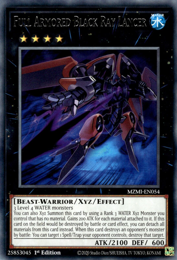 Full Armored Black Ray Lancer - MZMI-EN054 - Rare 1