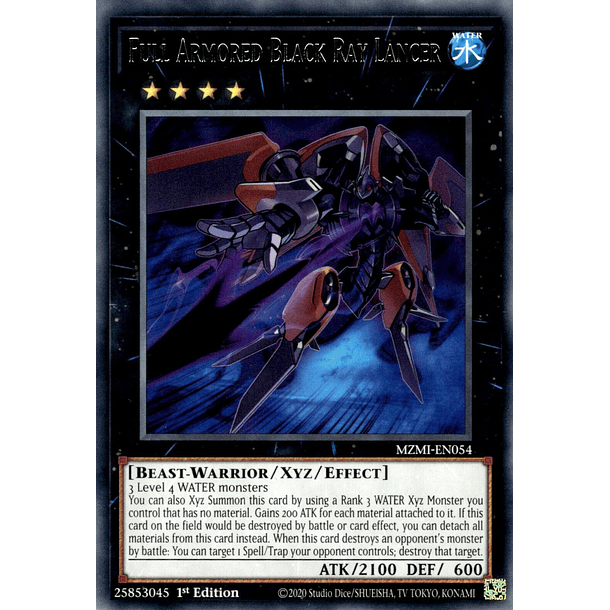 Full Armored Black Ray Lancer - MZMI-EN054 - Rare