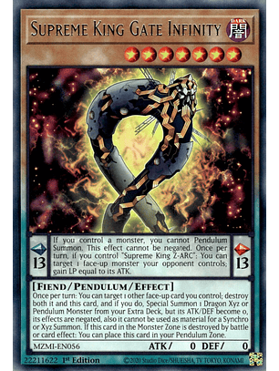 Supreme King Gate Infinity - MZMI-EN056 - Rare 