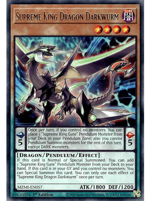 Supreme King Dragon Darkwurm - MZMI-EN057 - Rare