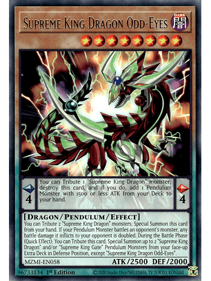 Supreme King Dragon Odd-Eyes - MZMI-EN058 - Rare