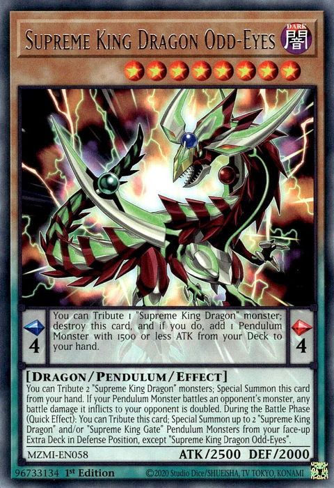 Supreme King Dragon Odd-Eyes - MZMI-EN058 - Rare