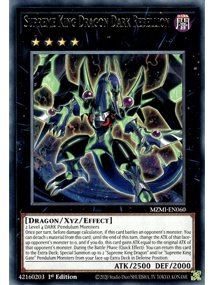 Supreme King Dragon Dark Rebellion - MZMI-EN060 - Rare