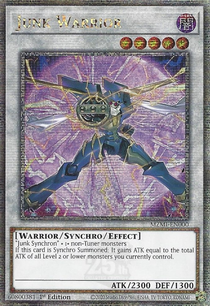Junk Warrior - MZMI-EN000 - Quarter Century Secret Rare 1