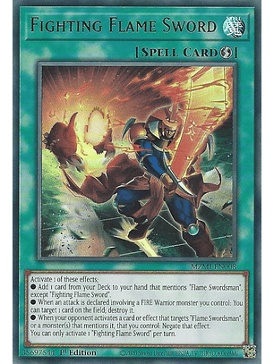 Fighting Flame Sword - MZMI-EN008 - Ultra Rare