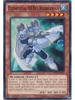 Elemental Hero Bubbleman - SDHS-EN012 - Common 