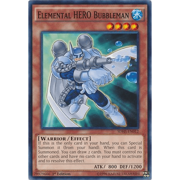 Elemental Hero Bubbleman - SDHS-EN012 - Common 