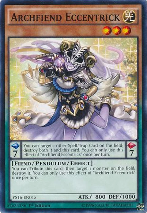 Archfiend Eccentrick - YS16-EN015 - Common