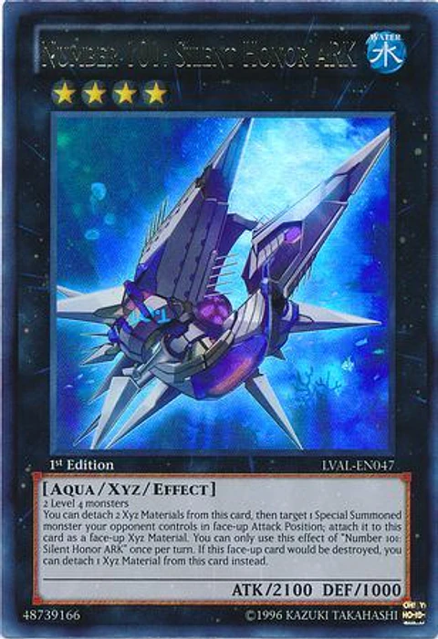 Number 101: Silent Honor ARK - LVAL-EN047 - Ultra Rare 1st Edition