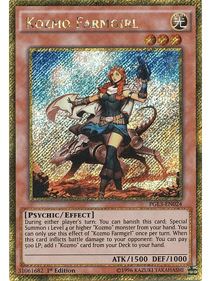 Kozmo Farmgirl - PGL3-EN024 - Gold Secret Rare 