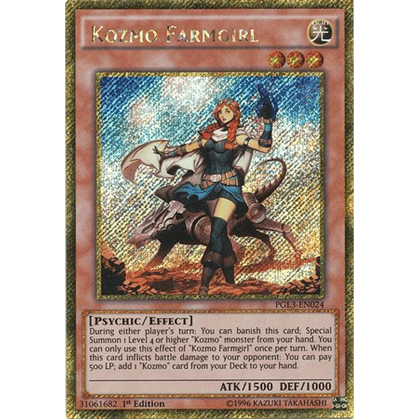 Kozmo Farmgirl - PGL3-EN024 - Gold Secret Rare 